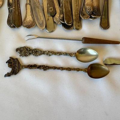 SILVER PLATED FLATWARE MIXED LOT