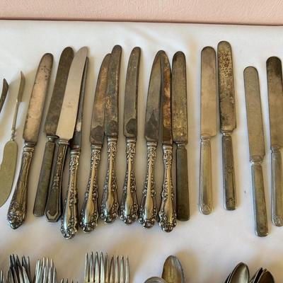 SILVER PLATED FLATWARE MIXED LOT