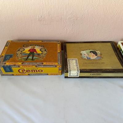 VINTAGE CIGAR BOXES