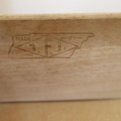 Thomasville Maple Shutter Cabinet W/ Bookcase Early American Vintage