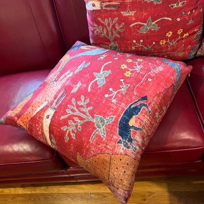 Four Matching Society6 Accent Cushions (L-RG)