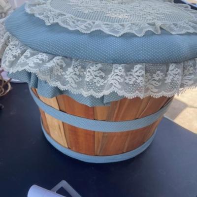 Vintage Basket with Lid