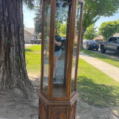 Glass Curio Cabinet No Shelfs
