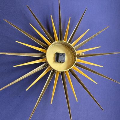 MCM Elgin Starburst Wall Clock