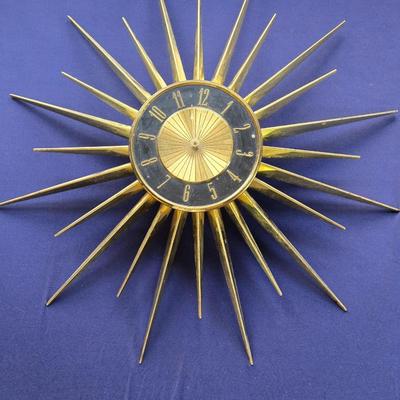 MCM Elgin Starburst Wall Clock