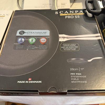 NIB Scanpan Fry Pan, Grill Pan and More (GB2-BM)