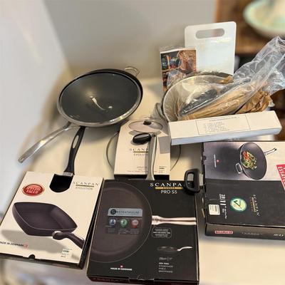 NIB Scanpan Fry Pan, Grill Pan and More (GB2-BM)