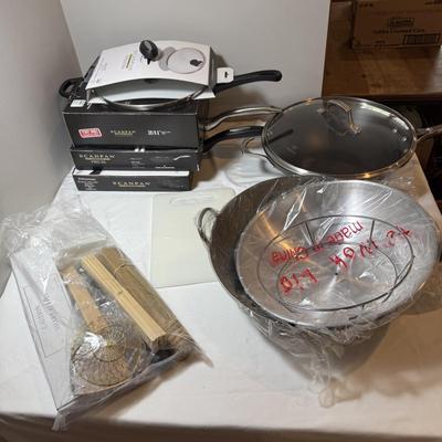NIB Scanpan Fry Pan, Grill Pan and More (GB2-BM)