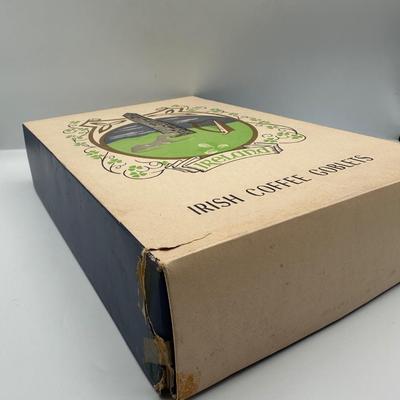 Irish Coffee Goblets Vintage Set of 4 in Original Box