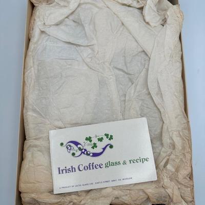 Irish Coffee Goblets Vintage Set of 4 in Original Box