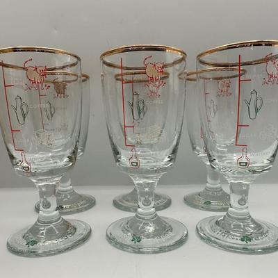 Irish Coffee Goblets Vintage Set of 4 in Original Box