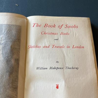 Antique leather bound Thackeray books