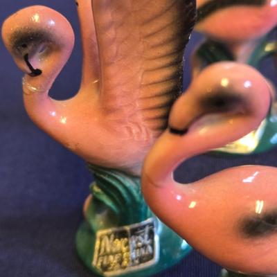 Group of 5 Vintage Flamingos