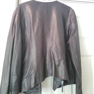 Lucky Brand Black Leather Jacket (Size XL) (GB1-KD)