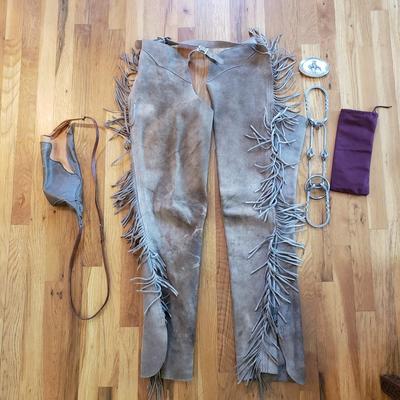 Fringed Leather Chaps, Barlow Belt Buckle and More (D-KD)