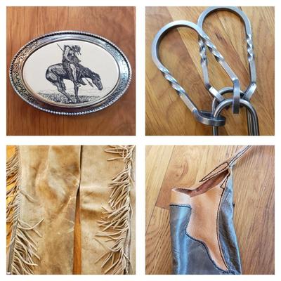 Fringed Leather Chaps, Barlow Belt Buckle and More (D-KD)