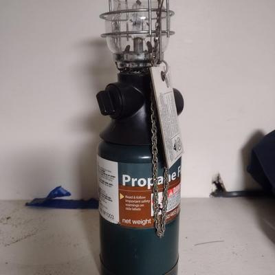 Mini Propane Camping Tank with Lantern Head Attachment