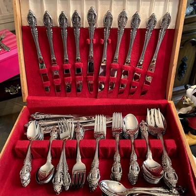 Wallace Sterling Rose Point Design Silverware