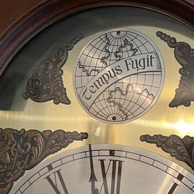 Vintage Ridgeway Tempus Fugit Grandfather Clock