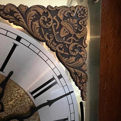 Vintage Ridgeway Tempus Fugit Grandfather Clock
