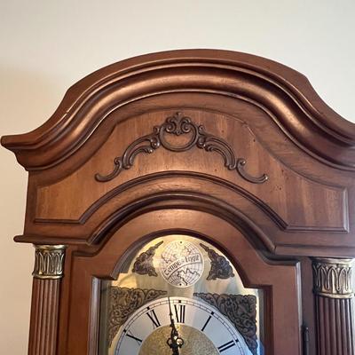Vintage Ridgeway Tempus Fugit Grandfather Clock