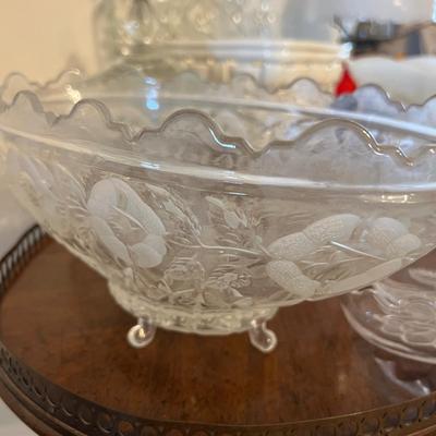 BIG Decorative Collectibles Lot - Silverplate, Cut Glass, Crystal, Milk Hobnail Glass,