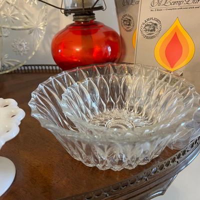 BIG Decorative Collectibles Lot - Silverplate, Cut Glass, Crystal, Milk Hobnail Glass,