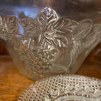 BIG Decorative Collectibles Lot - Silverplate, Cut Glass, Crystal, Milk Hobnail Glass,