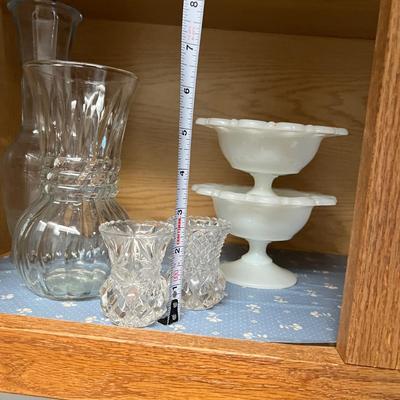 BIG Decorative Collectibles Lot - Silverplate, Cut Glass, Crystal, Milk Hobnail Glass,