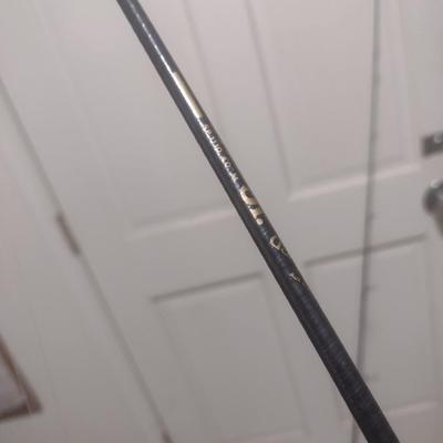 Pair of Shakespeare Fishing Poles with One Shakespeare Reel