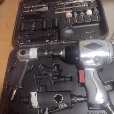 Pnuematic Impact Wrench and Air Tool Kit