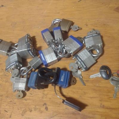 Collection of Padlocks and Keys (See all Pictures)