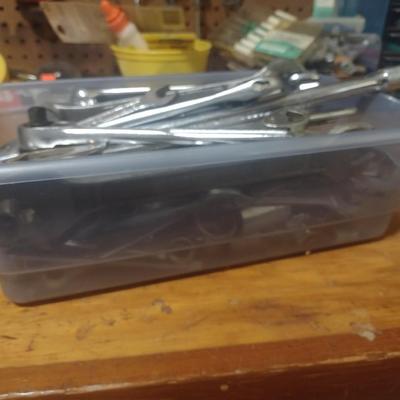 Assortment of Hand Wrenches and Sockets (See all Pictures)