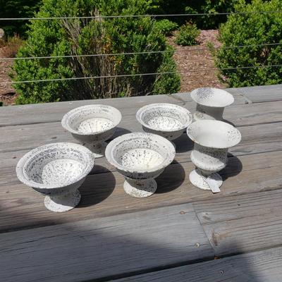Six Metal Planters (L-KD)