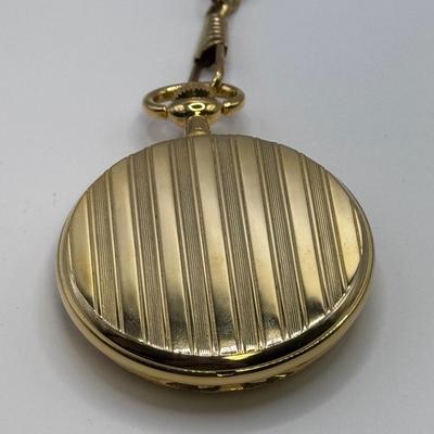 Waltham Quartz Gold-Tone Pocket Watch (ST-DZ)