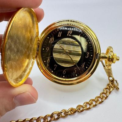 Waltham Quartz Gold-Tone Pocket Watch (ST-DZ)