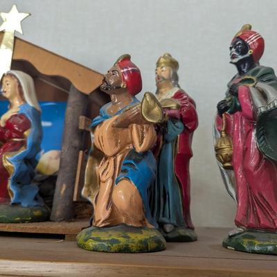 Vintage Made In Japan Nativity Set (LR)