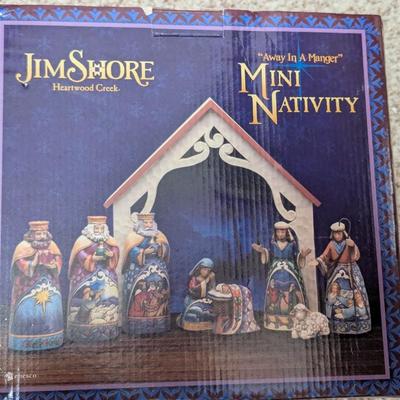 Resin Jim Shore Away In A Manager Mini Nativity (LR)