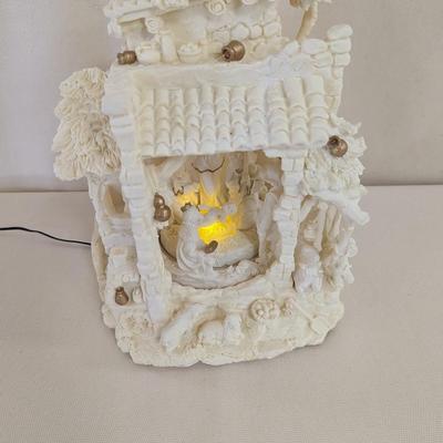 Illuminated Nativity Scene