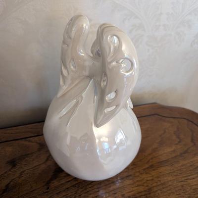 Apple Tree Designs Lighted Hark The Herald Angels Sing Ceramic White (DR)