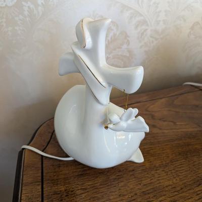 Apple Tree Designs Lighted Nativity Scene Ceramic White (DR)