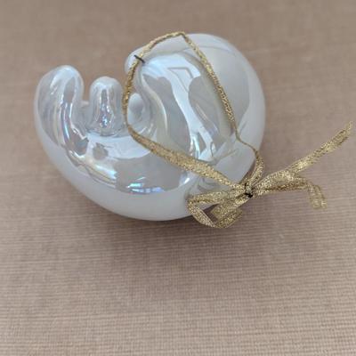 Apple Tree Designs Nativity Scene Ceramic White Ornament (DR)