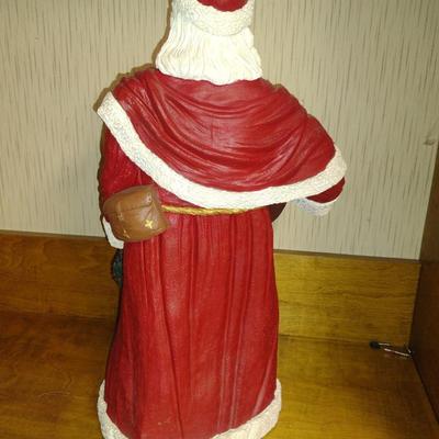 Large, Painted Santa Figurine- Approx 19 1/2" Tall