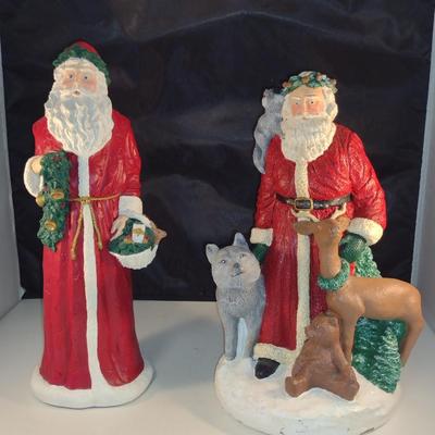 Pair of Santa Figurines (Set #6)