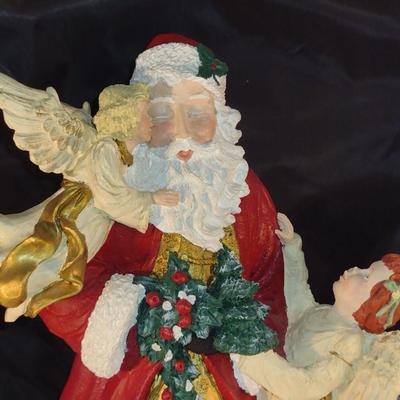 Santa with Angels Figurine- Approx 15" Tall