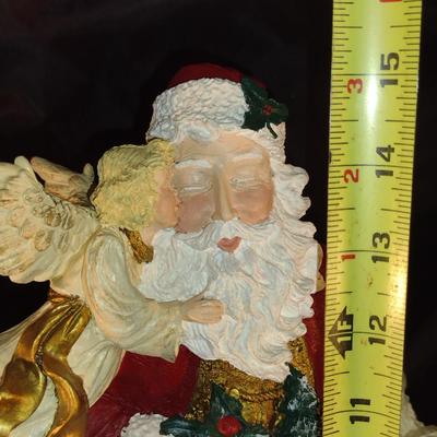 Santa with Angels Figurine- Approx 15" Tall