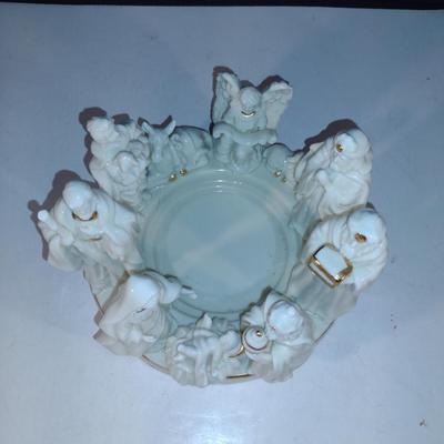 Nativity Design Candle Holder- Approx 6 1/2" in Diameter