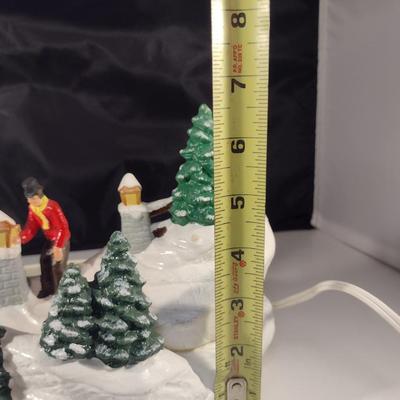 Tampa Bay Mold Co. Two Piece Ceramic Light Up Winter Decoration