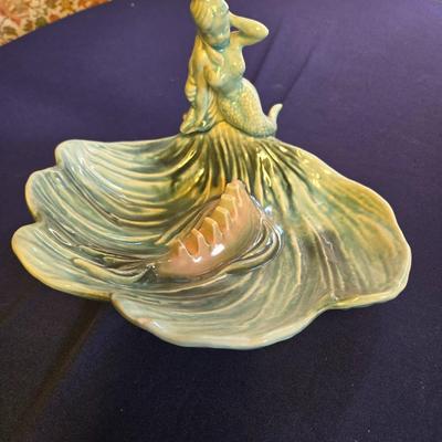 Vintage Hull Mermaid & Shell Ashtray
