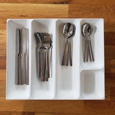 Stainless Silverware Set and Organizer (K-KD)